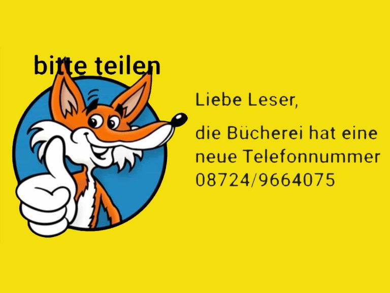 Neue Telefonnummer der Bücherei Massing