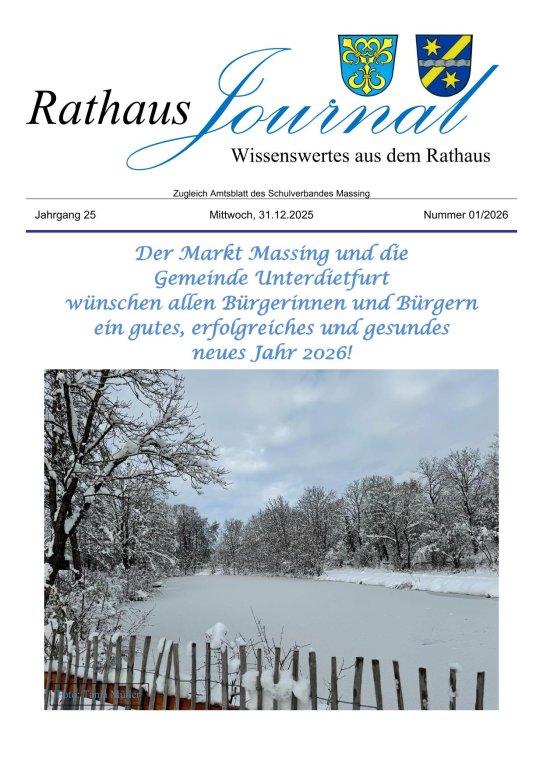 Titelseite Rathausjournal Januar 2026