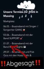 Rolling Boaznabend am 01.07.2026 leider abesagt!