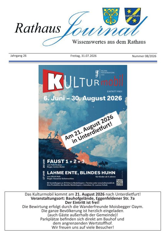 Titelseite August 2026