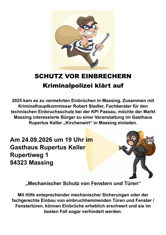 Einbruchsschutz Flyer