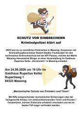 Einbruchsschutz Flyer